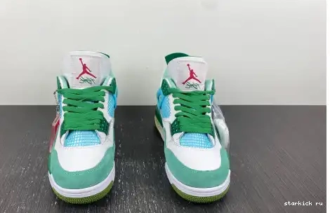 AJ4-KNCW 4 Grass Green Jordan edition) White    (limited Retro AJ4-KNCW SB 0628